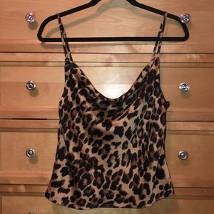 Nasty Gal cheetah tank top